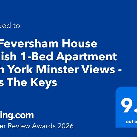 14 Feversham House Stylish 1-bed With Minster Views - Pass The Keys 아파트
